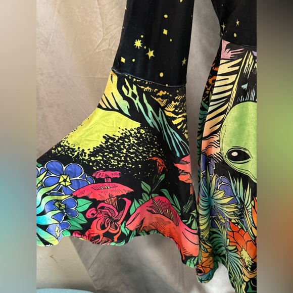 Current Mood Dolls Kill Ethereal World Cosmic UFO Alien Flare Dress Space Star - Picture 4 of 6